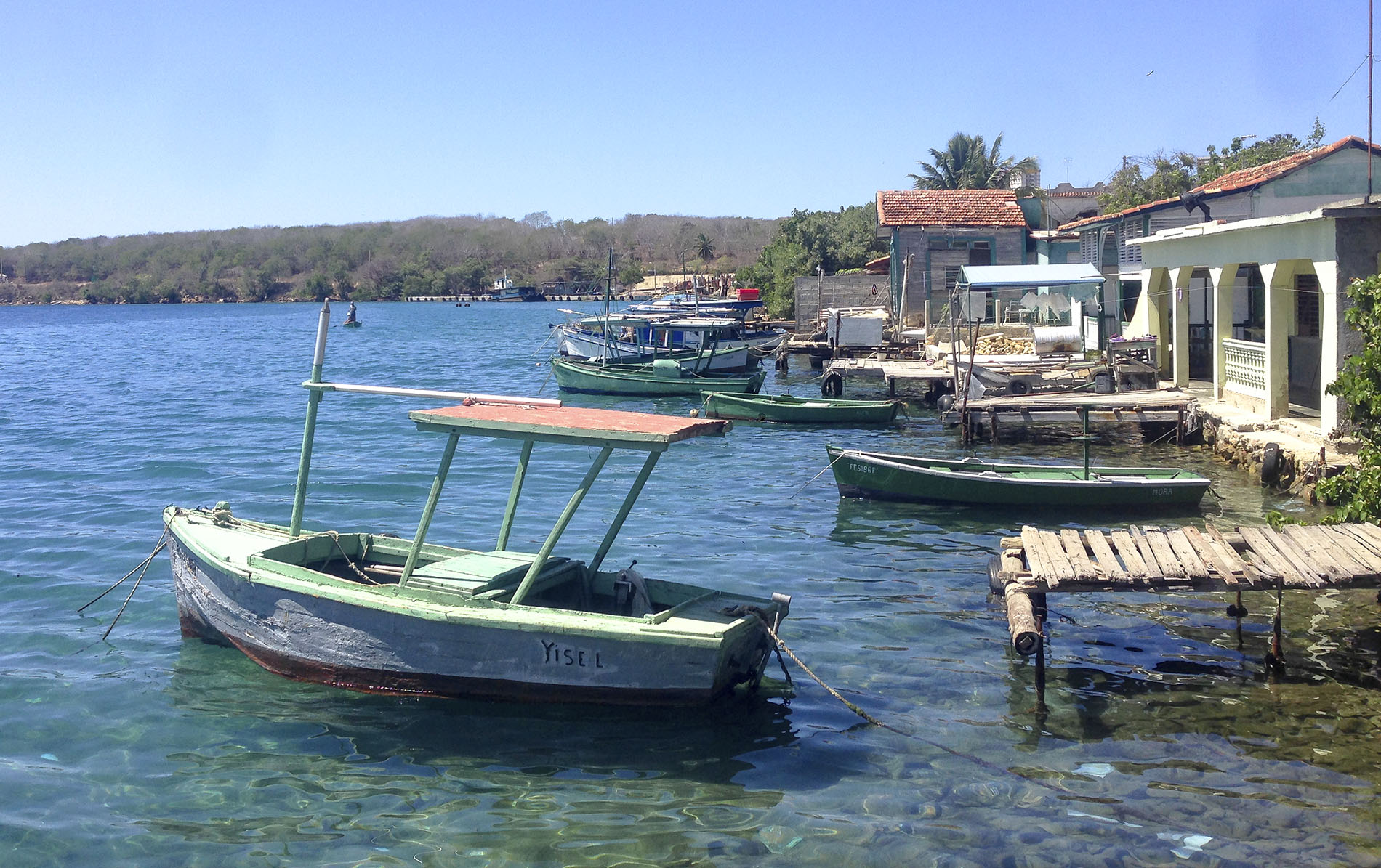 The blue boats